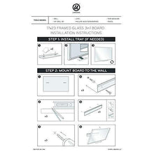 Load image into Gallery viewer, U Brands Magnetic Glass Dry Erase 3-in-1 Calendar Board, Only for use with HIGH Energy Magnets, 17 x 23 Inches, White Aluminum Frame (3196U00-01)
