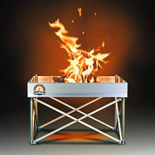 Load image into Gallery viewer, FIRESIDE OUTDOOR Pop-Up Fire Pit | Portable and Lightweight | Fullsize 24 Inch | Weighs 7 lbs. | Never Rust Fire Pit | Heat Shield NOT Included
