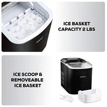 Load image into Gallery viewer, Igloo ICEB26BK Portable Electric Countertop 26-Pound Automatic Ice Maker, Black
