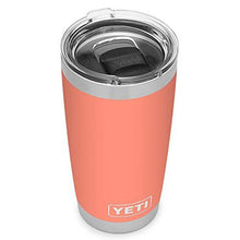 Load image into Gallery viewer, YETI Rambler 20 oz Tumbler, Stainless Steel, Vacuum Insulated with MagSlider Lid, Coral
