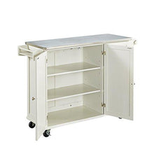 Load image into Gallery viewer, Liberty Off-White Kitchen Cart with Stainless Steel Top by Home Styles
