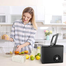 Load image into Gallery viewer, CROWNFUL Ice Maker Countertop Machine, 9 Ice Cubes Ready in 8 Minutes, 26lbs Bullet Ice Cubes in 24H, Electric Ice Maker with Scoop and Basket - Black
