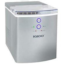 Load image into Gallery viewer, Igloo ICEB33SL Large-Capacity Automatic Portable Electric Countertop Ice Maker Machine, 33 Pounds in 24 Hours, 9 Ice Cubes Ready in 7 minutes, With Ice Scoop and Basket, Perfect for Water Bottles
