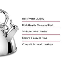 Load image into Gallery viewer, All-Clad E86199 Stainless Steel Tea Kettle, 2-Quart, Silver
