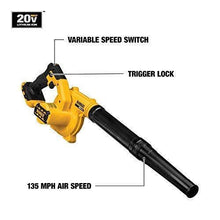 Load image into Gallery viewer, DEWALT 20V MAX Blower for Jobsite, Compact, Tool Only (DCE100B)
