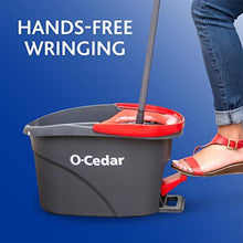 Load image into Gallery viewer, O-Cedar Easywring Microfiber Spin Mop &amp; Bucket Floor Cleaning System with 3 Extra Refills
