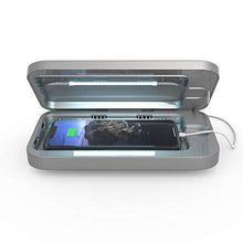 Load image into Gallery viewer, PhoneSoap 3 UV Smartphone Sanitizer &amp; Universal Charger | Patented &amp; Clinically Proven 360 Degree UV Light Disinfector | (Silver)
