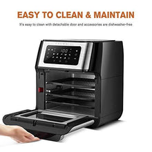 Load image into Gallery viewer, CROWNFUL 10-in-1 Air Fryer Toaster Oven, Convection Roaster with Rotisserie &amp; Dehydrator, 10.6 Quart, Digital LCD Touch Screen, Accessories and Recipe Included
