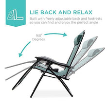 Load image into Gallery viewer, Best Choice Products Set of 2 Adjustable Steel Mesh Zero Gravity Lounge Chair Recliners w/Pillows and Cup Holder Trays, Forest Green
