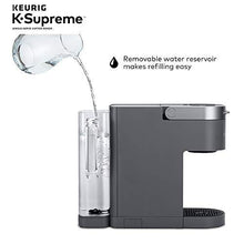 Load image into Gallery viewer, Keurig K-Supreme Coffee Maker, Single Serve K-Cup Pod Coffee Brewer, With MultiStream Technology, 66 Oz Dual-Position Reservoir, and Customizable Settings, Gray
