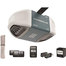 Load image into Gallery viewer, Chamberlain B970T Smart Garage Door Opener with Battery Backup - myQ Smartphone Controlled - Ultra Quiet, Strong Belt Drive and MAX Lifting Power, 1.25 HP, Wireless Keypad Included, Blue
