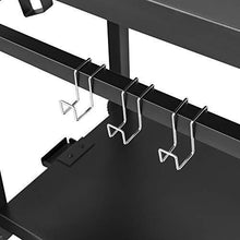 Load image into Gallery viewer, Royal Gourmet Double-Shelf Movable Dining Cart Table,Commercial Multifunctional Steel Flattop Worktable PC3401B
