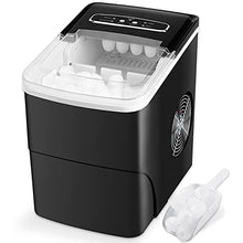 Load image into Gallery viewer, Ice Maker Portable Ice Maker Countertop Ice Maker Machine for Home/Office/Camping/Mini/Small/Table Top/Tabletop/Electric with Spoon, 26.5 lbs in 24h
