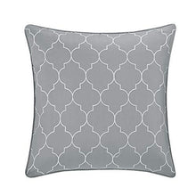 Load image into Gallery viewer, Chic Home Mykonos 20 Piece Comforter Set Striped Ruched Ruffled Embossed Bag Sheets Window Treatments Decorative Pillows Shams Bed Skirt Included, King, Gray
