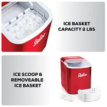 Load image into Gallery viewer, Igloo ICEB26RR Automatic Portable Electric Countertop Ice Maker Machine, 26 Pounds in 24 Hours, 9 Ice Cubes Ready in 7 minutes, With Ice Scoop and Basket, Perfect for Water Bottles, Mixed Drinks
