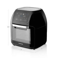 Load image into Gallery viewer, Chefman Multifunctional Digital Air Fryer+ Rotisserie, Dehydrator, Convection Oven, 14 Touch Screen Presets Fry, Roast, Dehydrate &amp; Bake, Auto Shutoff, Accessories Included, XL 10L Family Size

