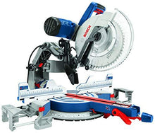 Load image into Gallery viewer, BOSCH Power Tools GCM12SD - 15 Amp 12 Inch Corded Dual-Bevel Sliding Glide Miter Saw with 60 Tooth Saw Blade , Blue

