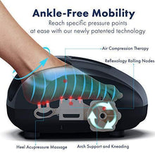 Load image into Gallery viewer, Miko Shiatsu Foot Massager Machine With Deep-Kneading, Compression, Heat and Multi-Level Settings for Plantar Fasciitis, Neuropathy, and Diabetics, Up to Size 13
