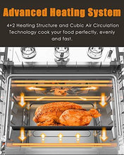 Load image into Gallery viewer, WEESTA 19 Quart Air Fryer Toaster Oven, 5-IN-1 Countertop Convection Oven with Air Fry Air Roast Toast Broil Bake Function for Fried Chicken, Steak, Fries, Tater Tots, Chips, Bacon, Pizza, etc.
