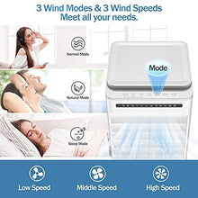 Load image into Gallery viewer, HAUEA Portable Air Conditioner 3-IN-1 Evaporative Air Cooler/ Cooling /Humification Portable Cooling Fan with 3 Speeds, 90°Oscillation, 7H Timer Remote Control &amp; LED Display for Room Home Office

