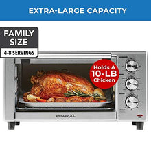 Load image into Gallery viewer, PowerXL Air Fryer Grill 8 in 1 Roast, Bake, Rotisserie, Electric Indoor Grill (6 Piece Accessory Pack), Stainless Steel
