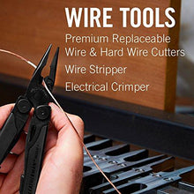 Load image into Gallery viewer, LEATHERMAN, Wave Plus Multitool with Premium Replaceable Wire Cutters, Spring-Action Scissors and Nylon Sheath, Built in the USA, Black
