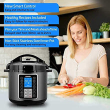 Load image into Gallery viewer, Mueller 6 Quart Pressure Cooker 10 in 1, Cook 2 Dishes at Once, Tempered Glass Lid incl, Saute,  Slow Cooker, Rice Cooker, Yogurt Maker and Much More
