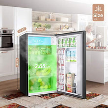 Load image into Gallery viewer, TECCPO Mini Fridge with Freezer TAMF32, 3.1 Cu.Ft, Low Noise, Energy Star, 6 Settings Temperature Adjustable, Mini Fridge for Bedroom, Dorm
