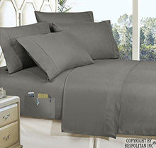 Load image into Gallery viewer, Elegant Comfort Luxury Best, Softest, Coziest 8-Piece Bed-in-a-Bag Comforter Set on Amazon Silky Soft Complete Set Includes Bed Sheet Set with Double Sided Storage Pockets, Full/Queen, Gray
