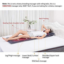 Load image into Gallery viewer, SNAILAX Memory Foam Massage Mat with Heat, 6 Therapy Heating pad,10 Vibration Motors Massage Mattress Pad, Full Body Massager Cushion Relieve Neck, Back, Waist, Legs
