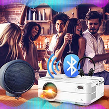 Load image into Gallery viewer, WiFi Bluetooth Projector - Artlii Enjoy 2 Mini Projector for iPhone Support Full HD 1080P and 300'' Display, 6000L Brightness, Keystone &amp; Zoom, Outdoor Projector Compatible with TV Stick, iOS, Android
