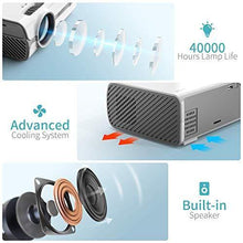 Load image into Gallery viewer, VANKYO Leisure 410 [Mini Tripod Included] Outdoor Projector with 1080P Supported, Portable Projector Compatiable with iOS/Android Connection, TV Stick, HDMI, PS5, VGA, USB for Home Entertainment
