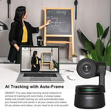 Load image into Gallery viewer, OBSBOT Tiny AI-Powered PTZ Webcam, AI Tracking W Auto-Frame AI Auto-Exposure Gesture Control Audio Support Software Support Windows and MacOS for Video Chat Online Meeting Online Class Live Streaming
