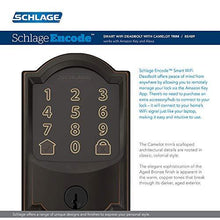Load image into Gallery viewer, Schlage Lock Company BE489WB CAM 716 Schlage Encode Deadbolt Smart Lock | WiFi Touchscreen Keypad, Aged Bronze
