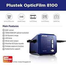 Load image into Gallery viewer, Plustek OpticFilm 8100-35mm Negative Film/Slide Scanner with 7200 DPI and 48-bit Output. Bundle Silverfast SE Plus 8.8, Support Mac and Windows
