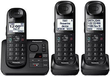 Load image into Gallery viewer, Panasonic Black Cordless Telephone with 3 Handsets and Answering Machine KX-TG3683B
