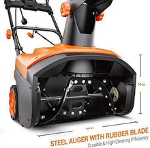 Load image into Gallery viewer, TACKLIFE Snow Blower, 15-Amp, Electric Snow Thrower, 20-in Working Width, 180°Chute Rotation, 30-FT Throwing Distance
