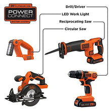 Load image into Gallery viewer, BLACK+DECKER 20V MAX Cordless Drill Combo Kit, 4-Tool (BD4KITCDCRL)
