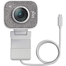 Load image into Gallery viewer, Logitech StreamCam, Live Streaming Webcam, Full 1080p HD 60fps Vertical Video, Smart auto Focus and Exposure, Dual Camera-Mount Versatility, with USB-C, for YouTube, Gaming Twitch, PC/Mac - White
