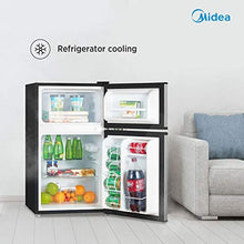 Load image into Gallery viewer, Midea 3.1 Cu. Ft. Compact Refrigerator, WHD-113FSS1 - Stainless Steel
