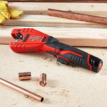 Load image into Gallery viewer, MILWAUKEE'S 2471-20 M12 Cordless Lithium Ion 500 RPM Copper Pipe and Tubing Cutter Adjustable from 3/8" to 1” Diameters (Battery Not Included, Power Tool Only)
