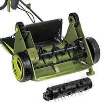 Load image into Gallery viewer, Sun Joe AJ801E 13 in. 12 Amp Electric Scarifier + Lawn Dethatcher w/Collection Bag, Green
