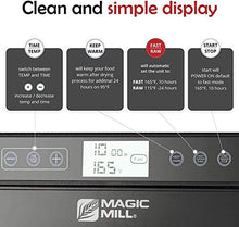 Load image into Gallery viewer, Magic Mill Food Dehydrator Machine - Digital Adjustable Timer | Temperature Control | Keep Warm Function | Dryer for Jerky, Herb, Meat, Beef, Fruit and To Dry Vegetables | 10 Stainless Steel trays
