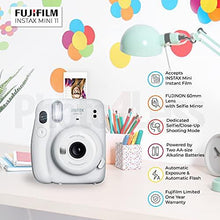 Load image into Gallery viewer, Fujifilm Instax Mini 11 Instant Camera + Instax Mini Twin Pack Film + Hanging Frames + Plastic Frames + Case + Close Up Filters - All Inclusive Bundle! (Ice White)
