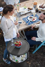 Load image into Gallery viewer, Keter Pacific Cool Bar Outdoor Patio Furniture and Hot Tub Side Table with 7.5 Gallon Beer and Wine Cooler, Dark Grey
