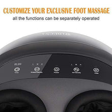 Load image into Gallery viewer, Shiatsu Foot Massager Machine with Heat - Electric Feet Massage with Adjustable Deep Kneading, Rolling and Air Compression for Foot Massage at Home and Office - Panel Control
