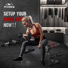 Load image into Gallery viewer, FLYBIRD Adjustable Bench,Utility Weight Bench for Full Body Workout- Multi-Purpose Foldable incline/decline Bench (Black)
