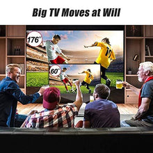 Load image into Gallery viewer, QKK Mini Projector 6500Lumens Portable LCD Projector [100" Projector Screen Included] Full HD 1080P Supported, Compatible with Smartphone, TV Stick, Games, HDMI, AV, Projector for Outdoor Movies
