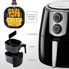 Load image into Gallery viewer, Secura Air Fryer XL 5.5 Quart 1800-Watt Electric Hot Air Fryers Extra Large Oven Nonstick Cooker for Healthy Oil-free Low Fat Cooking with Automatic Timer and Temperature Control, Bonus Food Divider
