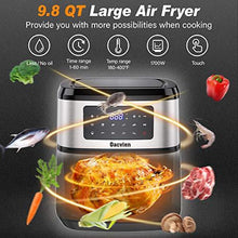 Load image into Gallery viewer, Oacvien Air Fryer, 9.8 Quart Large Air Fryer, 1700W Hot Airfryer Oven with Touch Control Panel, Remember, Temperature Control and 9 Preset Menus for Bake, Roast, Grill and Thaw, ETL Certified
